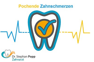 Pulsierende pochende Zahnschmerzen